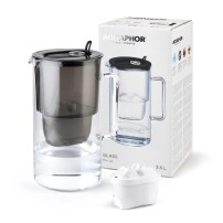 Dzbanek Glass Aquaphor 2,5L Czarny + Wkład Maxfor MG