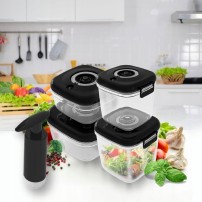 Zestaw Pojemników Próżniowych Z Pompką MG Home Clever Kitchen