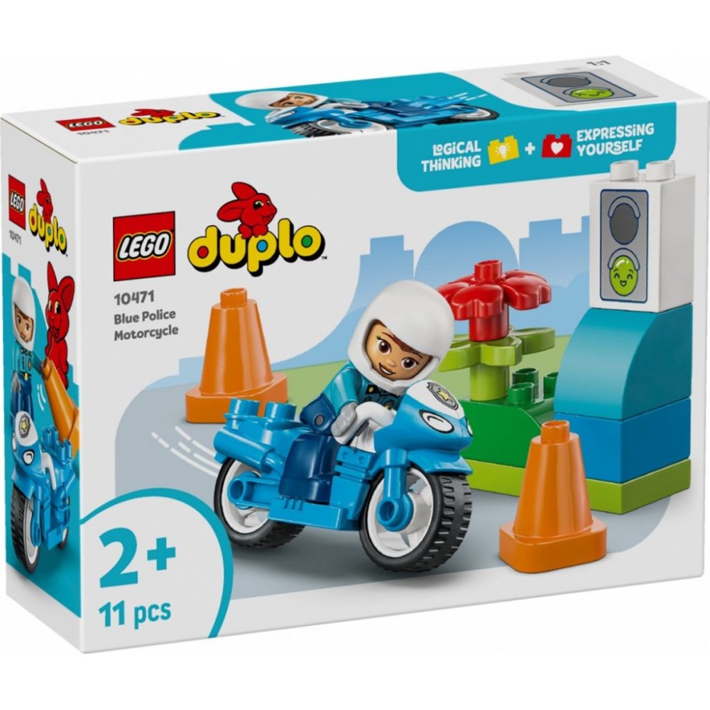 Lego Duplo Niebieski Motocykl Policyjny 10471