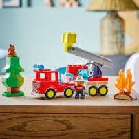 Lego Duplo Wóz Strażacki Z Wężem I Strażakiem 10473
