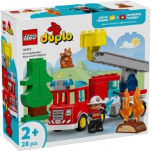 Lego Duplo Wóz Strażacki Z Wężem I Strażakiem 10473