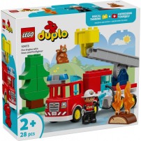 Lego Duplo Wóz Strażacki Z Wężem I Strażakiem 10473