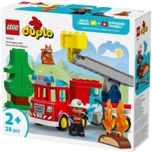 Lego Duplo Wóz Strażacki Z Wężem I Strażakiem 10473