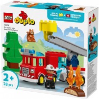 Lego Duplo Wóz Strażacki Z Wężem I Strażakiem 10473