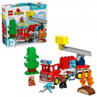 Lego Duplo Wóz Strażacki Z Wężem I Strażakiem 10473