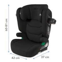 Kidwell Fotelik samochodowy TENDO BLACK 100-150cm ISOFIX