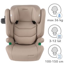Kidwell Fotelik samochodowy TENDO BEIGE 100-150cm ISOFIX