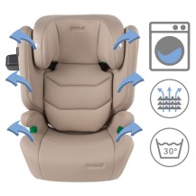 Kidwell Fotelik samochodowy TENDO BEIGE 100-150cm ISOFIX