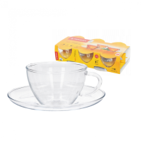 Zestaw 6 Filiżanek Classic Ze Spodkami 0,25l