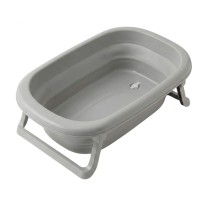 Tega Baby składana wanienka z odpływem i termometrem  81cm szara
