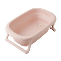 Tega Baby składana wanienka z odpływem i termometrem  81cm różowa
