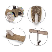 Kidwell Hulajnoga balansowa UNO Glitter Gold led koła
