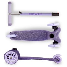 Kidwell Hulajnoga balansowa UNO Glitter Violet led koła