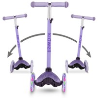 Kidwell Hulajnoga balansowa UNO Glitter Violet led koła
