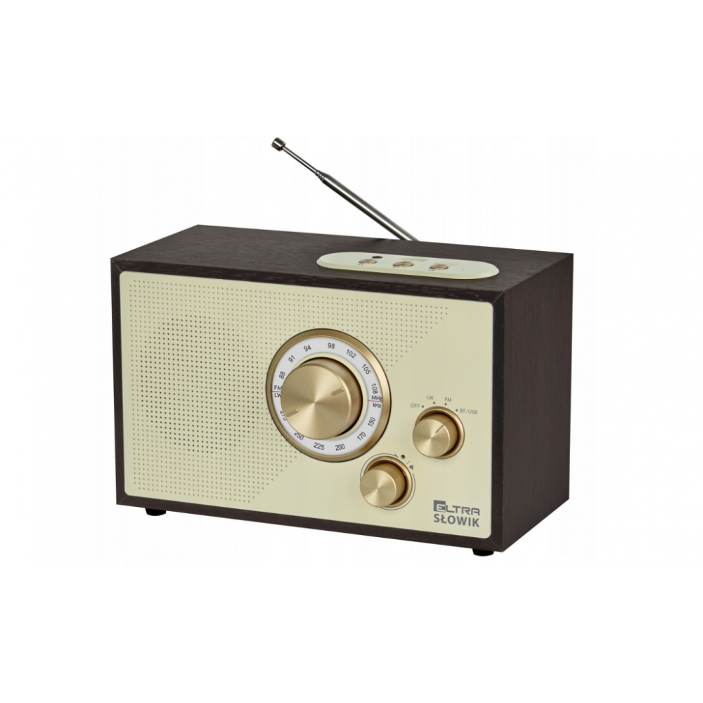 Radio Eltra Słowik USB Bluetooth Ciemny Brąz