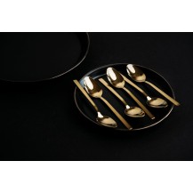 Komplet Sztućców Kulig Piano Gold 24 Sztuki W Pudełku 29330