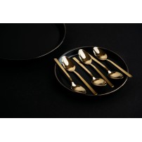 Komplet Sztućców Kulig Piano Gold 24 Sztuki W Pudełku 29330