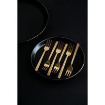 Komplet Sztućców Kulig Piano Gold 24 Sztuki W Pudełku 29330