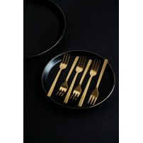 Komplet Sztućców Kulig Piano Gold 24 Sztuki W Pudełku 29330