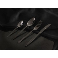Komplet Sztućców Kulig Piano Shiny Black 24 Sztuki W Pudełku 1968