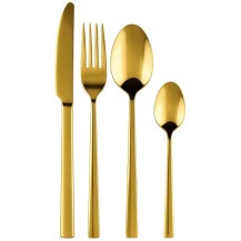 Komplet Sztućców Kulig Piano Shiny Gold 24 Sztuki W Pudełku 1951