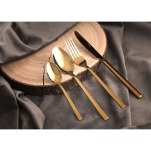 Komplet Sztućców Kulig Piano Shiny Gold 24 Sztuki W Pudełku 1951