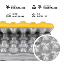 Karimata Kempingowa Do Siedzenia Z Podbiciem Aluminiowym + IXPE Nils NC17105 Żółta 40 cm