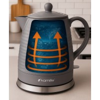 Czajnik Ceramiczny Kamille 1732 Szary 1200 W