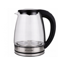 Czajnik Szklany Kamille 1740 Regulacja Temperatury Czarny 2200 W