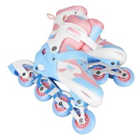 Łyżworolki Ochraniacze Nils Moonbeam Białe LED S(31-34) NA0189
