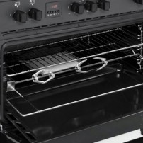 Kuchnia Gazowo-Elektryczna Ravanson KWGE K90 Glass Black