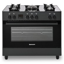 Kuchnia Gazowo-Elektryczna Ravanson KWGE K90 Glass Black