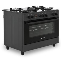 Kuchnia Gazowo-Elektryczna Ravanson KWGE K90 Glass Black