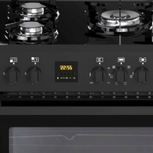 Kuchnia Gazowo-Elektryczna Ravanson KWGE K90 Glass Black