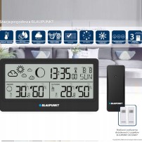 Stacja Pogodowa Blaupunkt WS 20BK Czarna