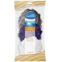 Myjka Kąpielowa Calypso Bath Flowwr 3 Szt. Siatkowa (Biała, Szara, Fioletowa)