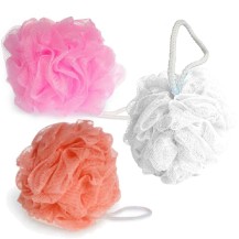 Myjka Kąpielowa Calypso Bath Flower 3 Szt. Siatkowa (Biała, Różowa, Pomarańczowa))