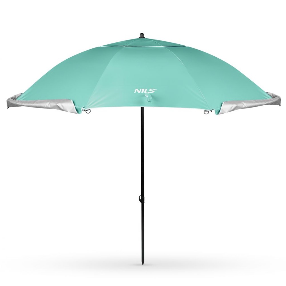 Parasol/Parawan Plażowy Nils NC17114 2W1 XXL Zielony 240 cm