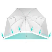 Parasol/Parawan Plażowy Nils NC17114 2W1 XXL Zielony 240 cm