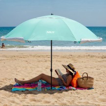 Parasol/Parawan Plażowy Nils NC17114 2W1 XXL Zielony 240 cm