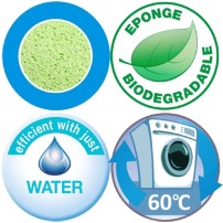 Gąbka Superchłonna Spontex ABSORB+ ECO 2 Szt Zielona