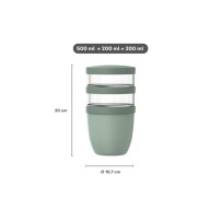 Lunchpot Mepal Ellipse 500+200+200 ml Vivid Blue