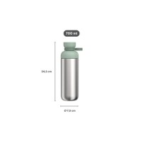 Butelka Na Wodę Stalowa Mepal Vita  Nordic Black 700 ml
