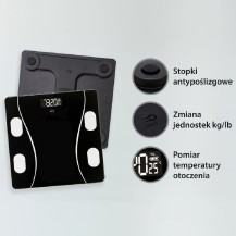 Waga Łazienkowa Eldom TWO 610 Czarna
