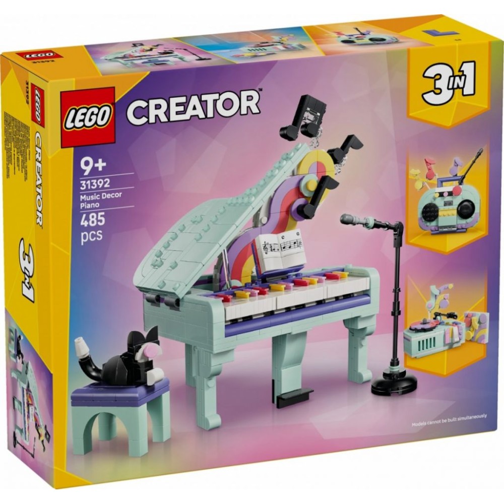 LEGO Creator 31392 Dekoracyjny Fortepian Z Kotem