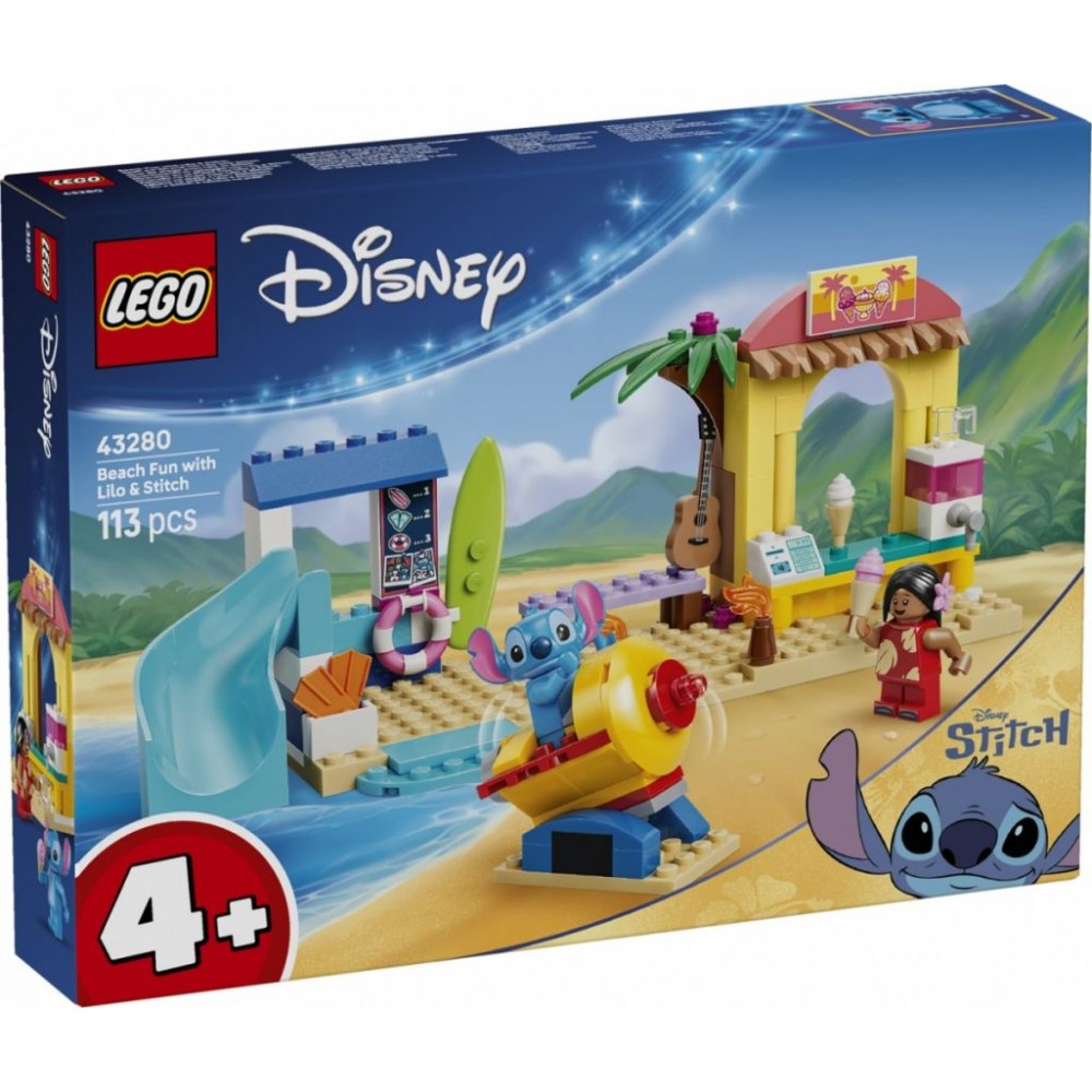 LEGO Disney 43280 Zabawa Na Plaży Z Lilo I Stitchem