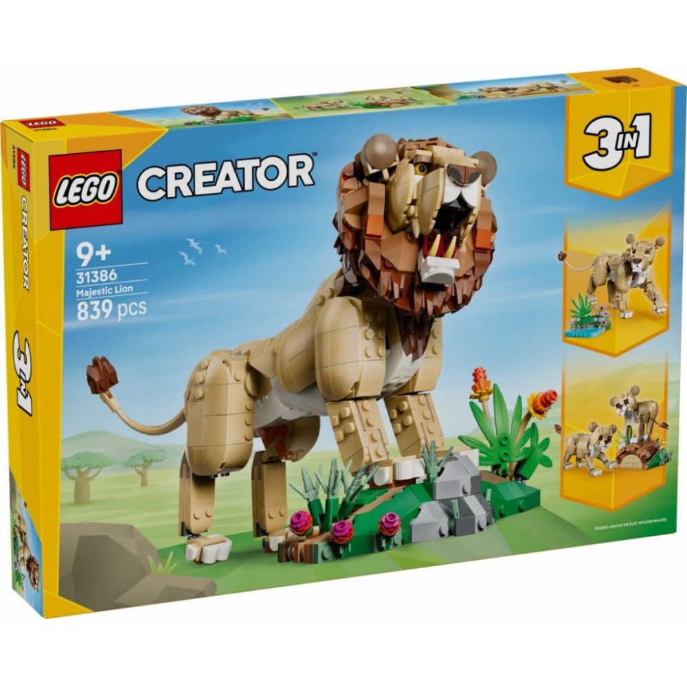 LEGO Creator 31386 Dzikie Zwierzęta: Dumny Lew