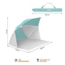 Parasol Parawan Plażowy 2w1 Nils NC4803