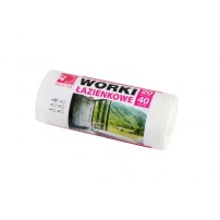 Worki Na Śmieci Łazienkowe Bratek Białe 20 L 40szt
