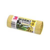Worki Na Śmieci Bratek Do Segregacji 120L Żółte - Plastik 10szt